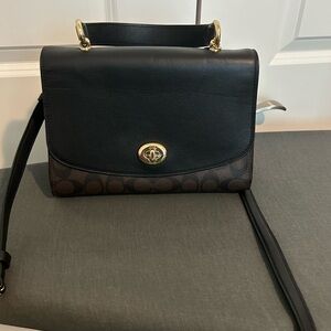 Coach Black and Brown Crossbody Bag